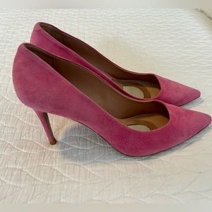 Veronica Beard Suede Pink Heels Size 11